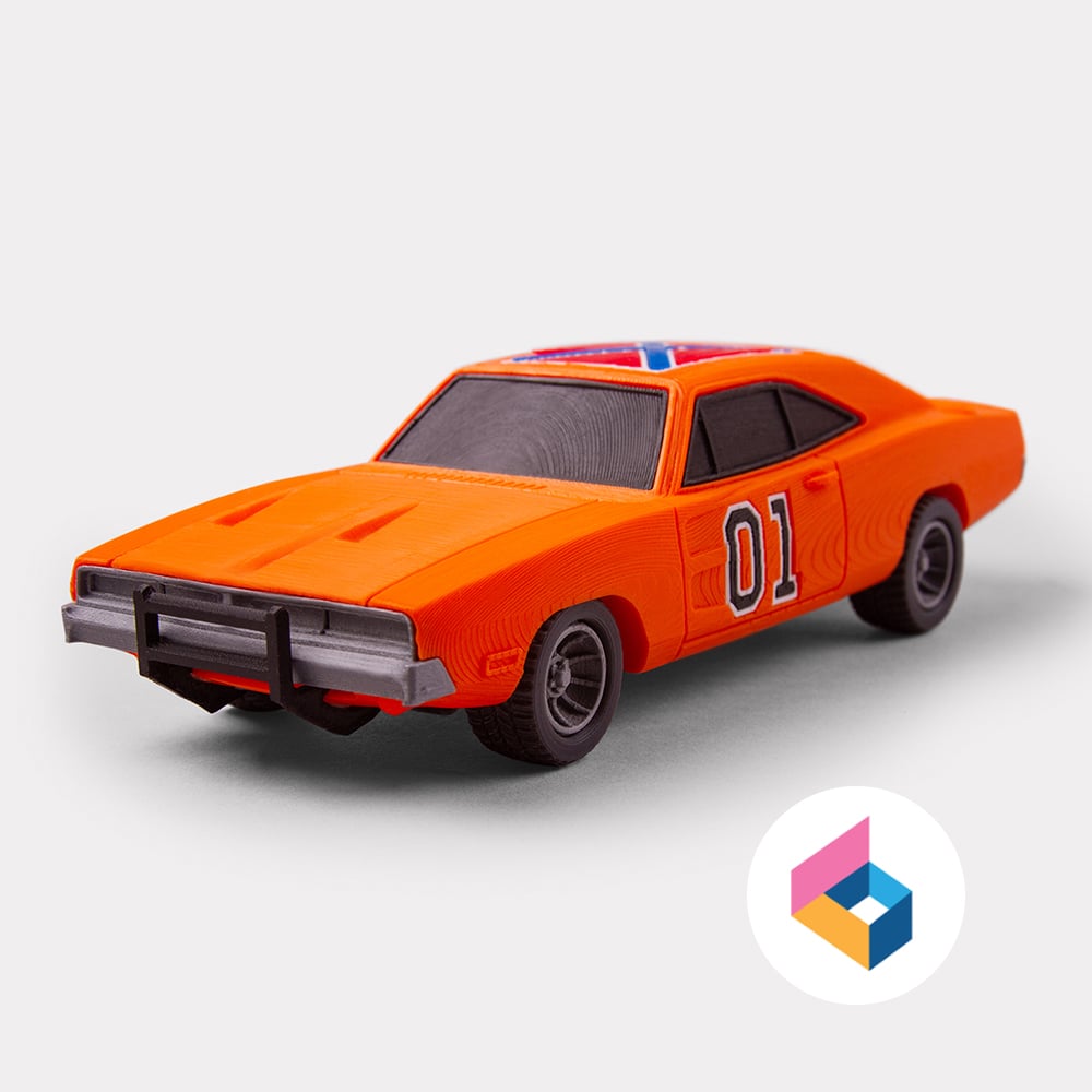 Foldable General Lee - Dukes of Hazzard 3d model