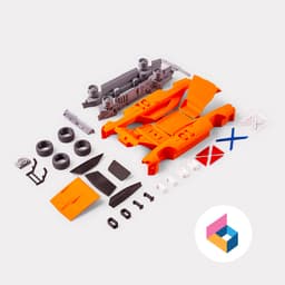 Foldable General Lee - Dukes of Hazzard 3d model