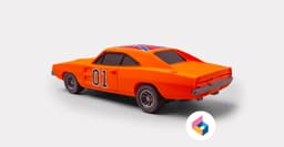 Foldable General Lee - Dukes of Hazzard 3d model