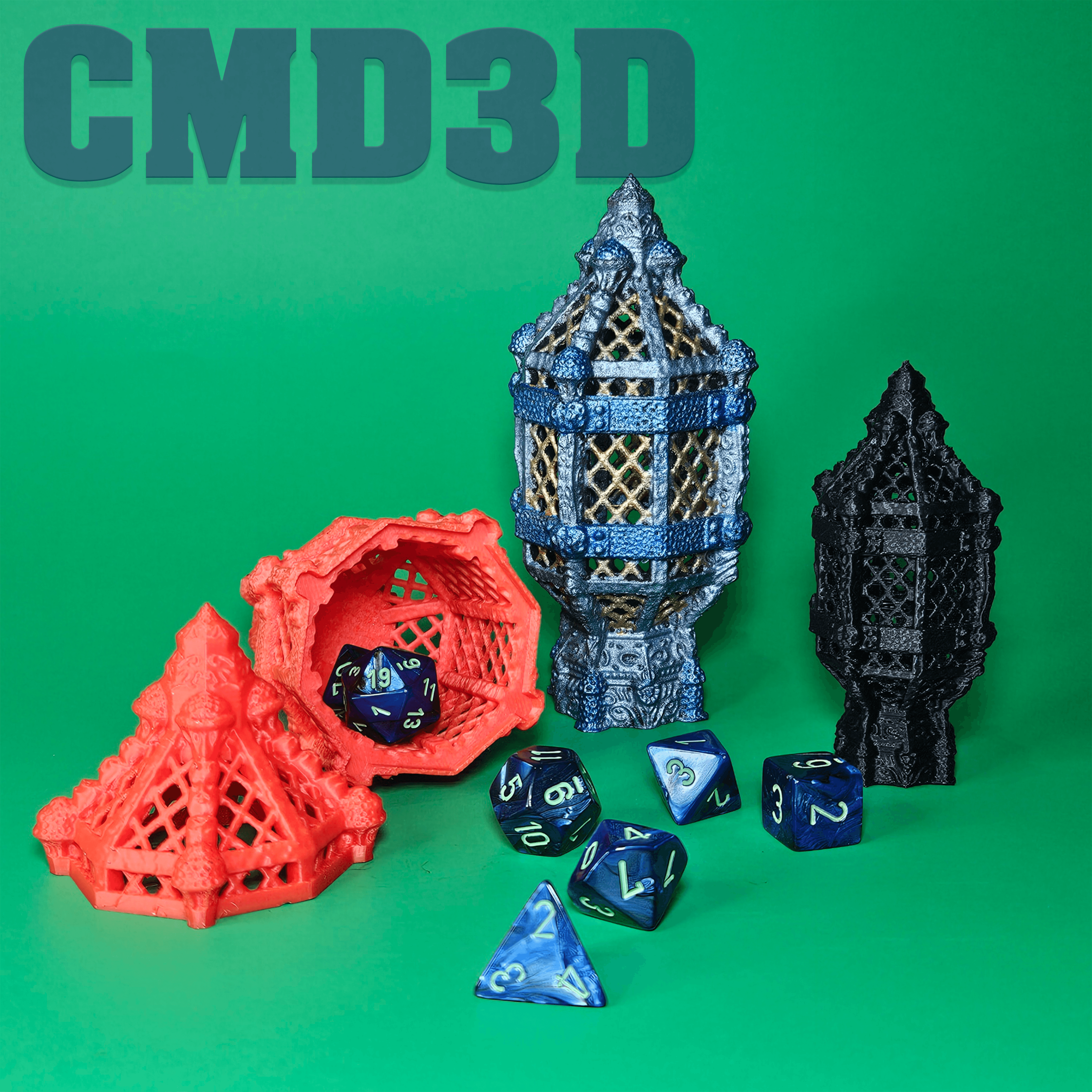 Vessel of Misfortune - A prison for cursed dice 3d model