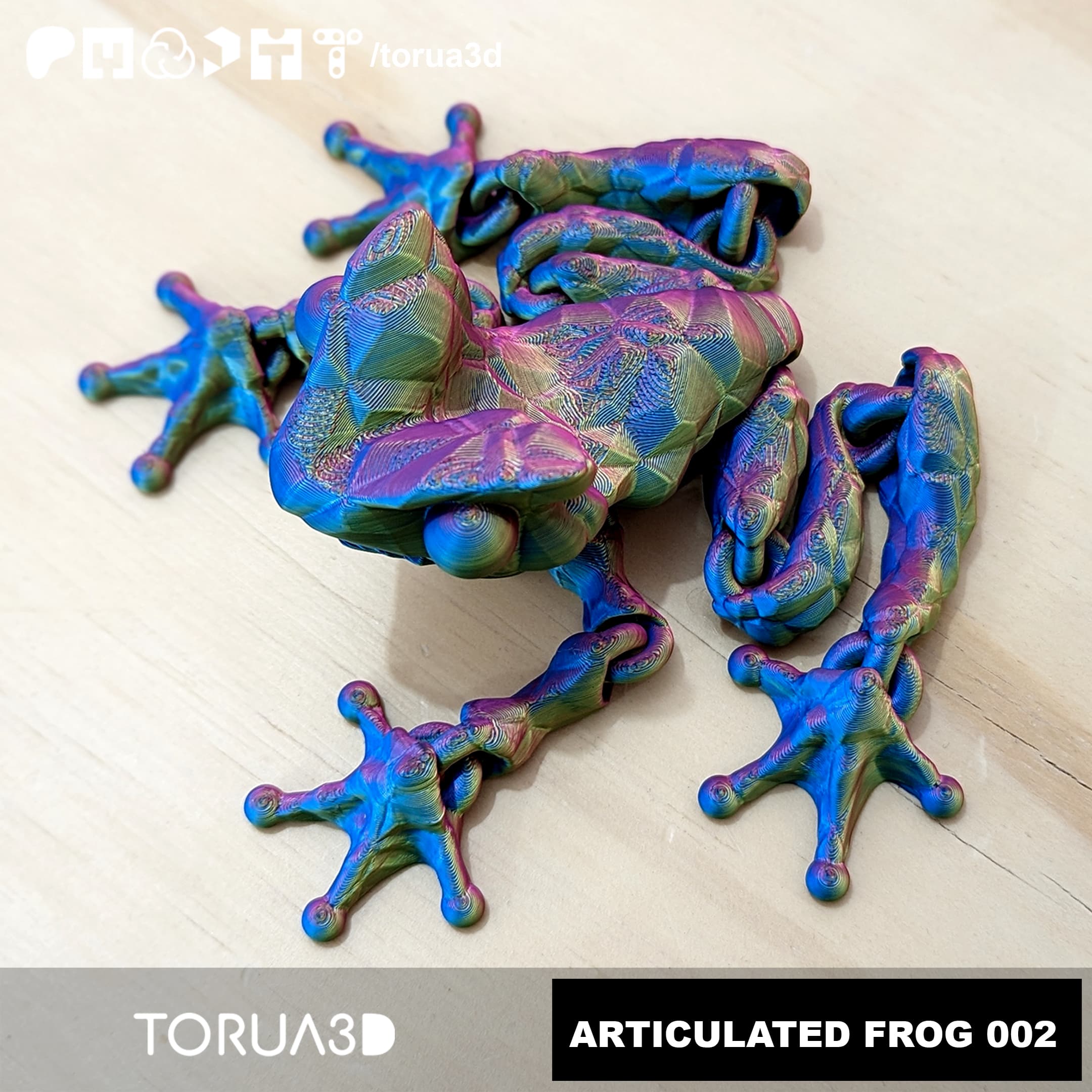 Articulated Frog 002 3d model