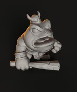 Viking Frog Warrior STL | Fantasy 3D Print | Chibi 3d model