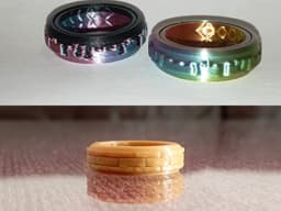 Fidget ring DRIP & BRICKS 3d model