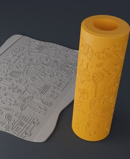 Beach Texture Rollers 3d model