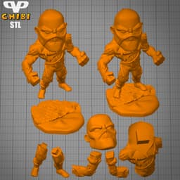Swamp Thing Chibi STL for 3D Printing ChibiSTL 3DXM 3d model