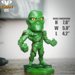 Swamp Thing Chibi STL for 3D Printing ChibiSTL 3DXM 3d model