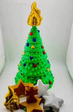 Christmas Tree Stacking Decor 3d model