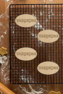 Vazgeçme Cookie Cutter, Biscuit Cutter 3d model