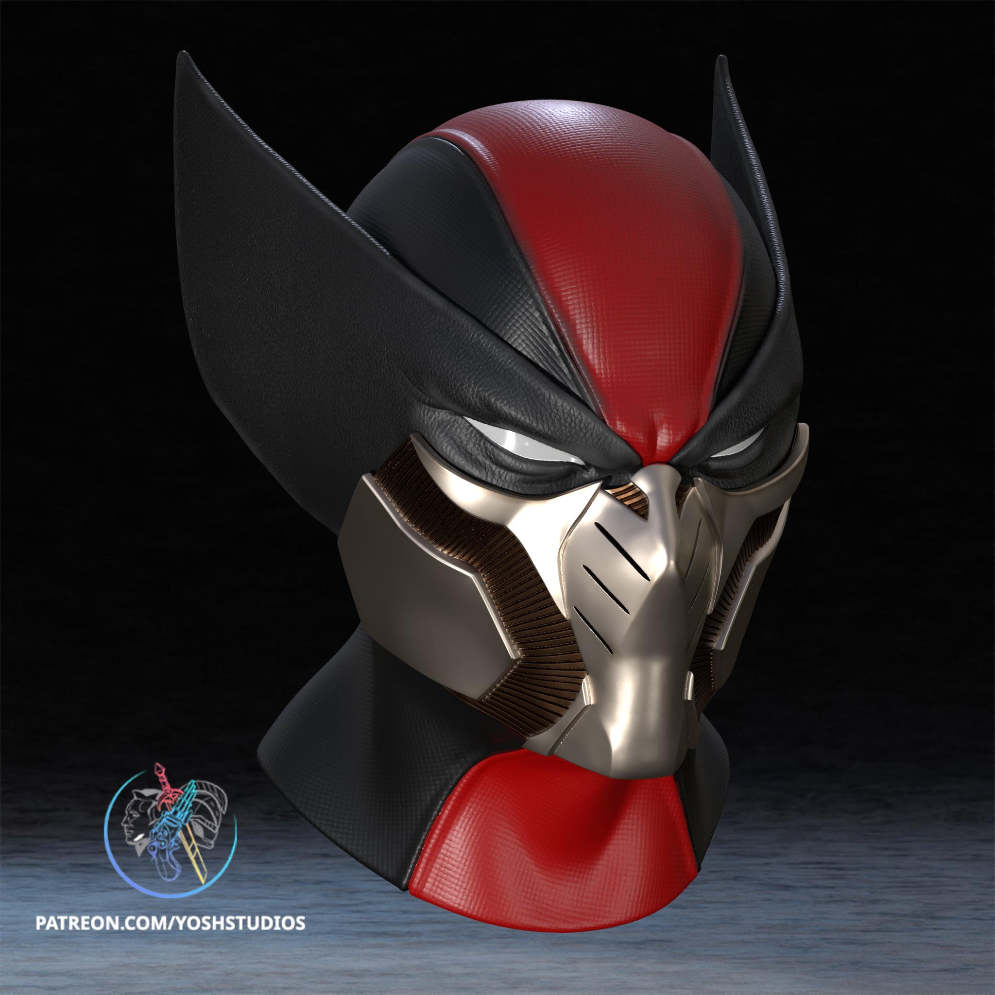 Ultimate Wolverine Mask 3D Printer File STL 3d model