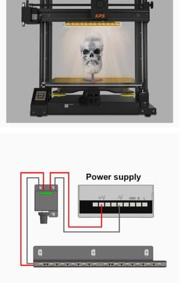 Light diffuser for kingroon led 3D printer light. 3d model