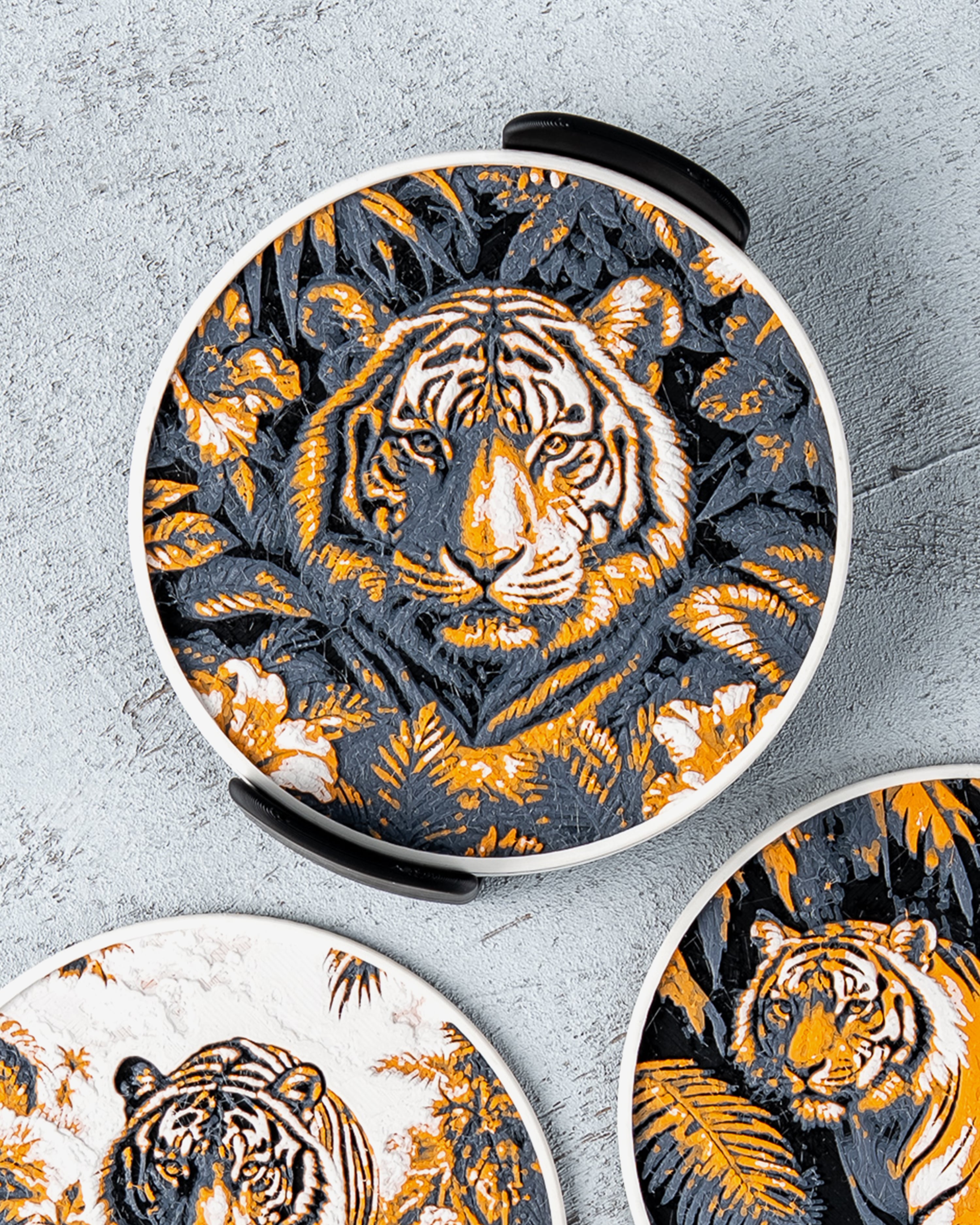 Tiger Coasters 3d model