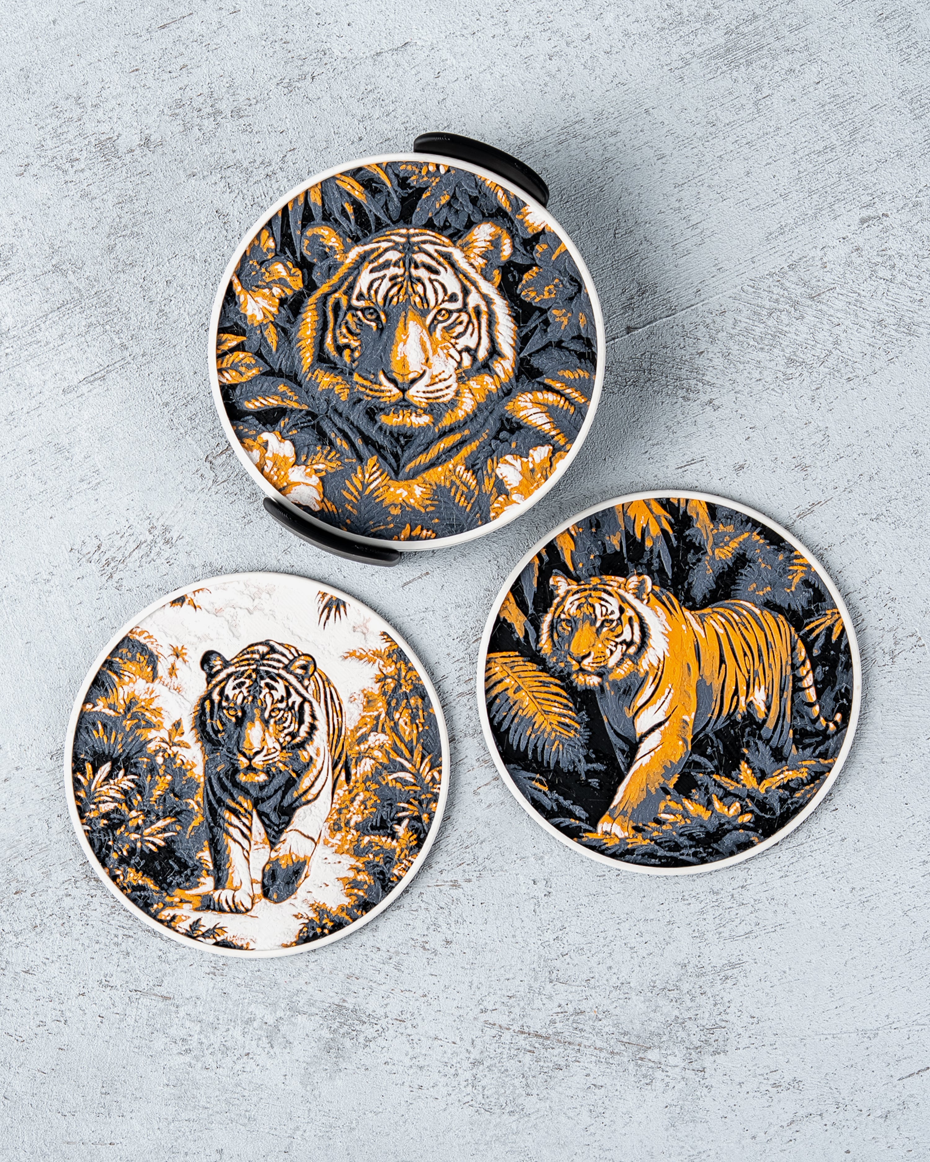Tiger Coasters 3d model