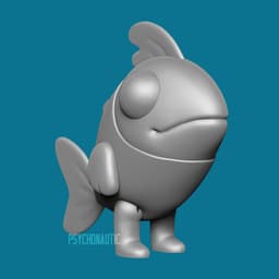 Fishy Ball Jointed Doll 3d model