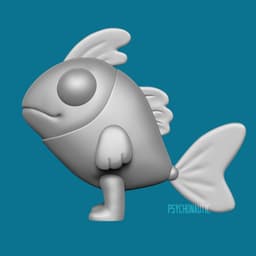 Fishy Ball Jointed Doll 3d model