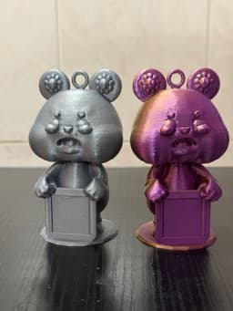 KEYCHAIN&QR CODE-BEAR "axiu".stl 3d model