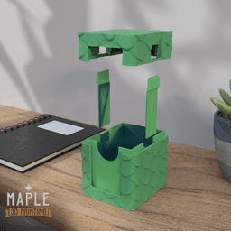 Snap Shut Deck Box - Dragon Scales 3d model