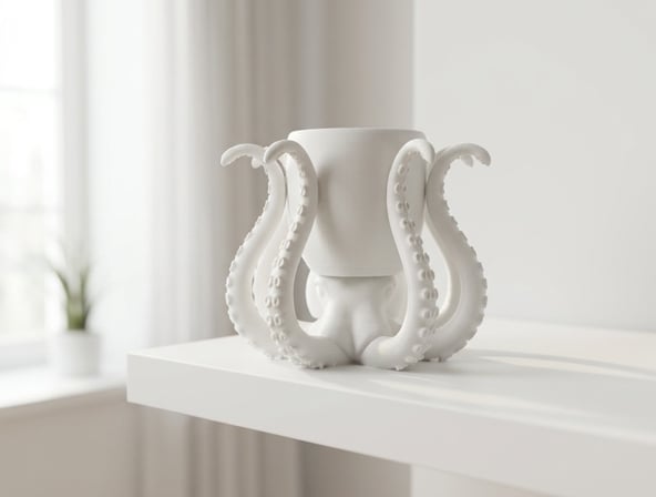 Octopus Organizer Cup - Tentacle Home Decor 3d model