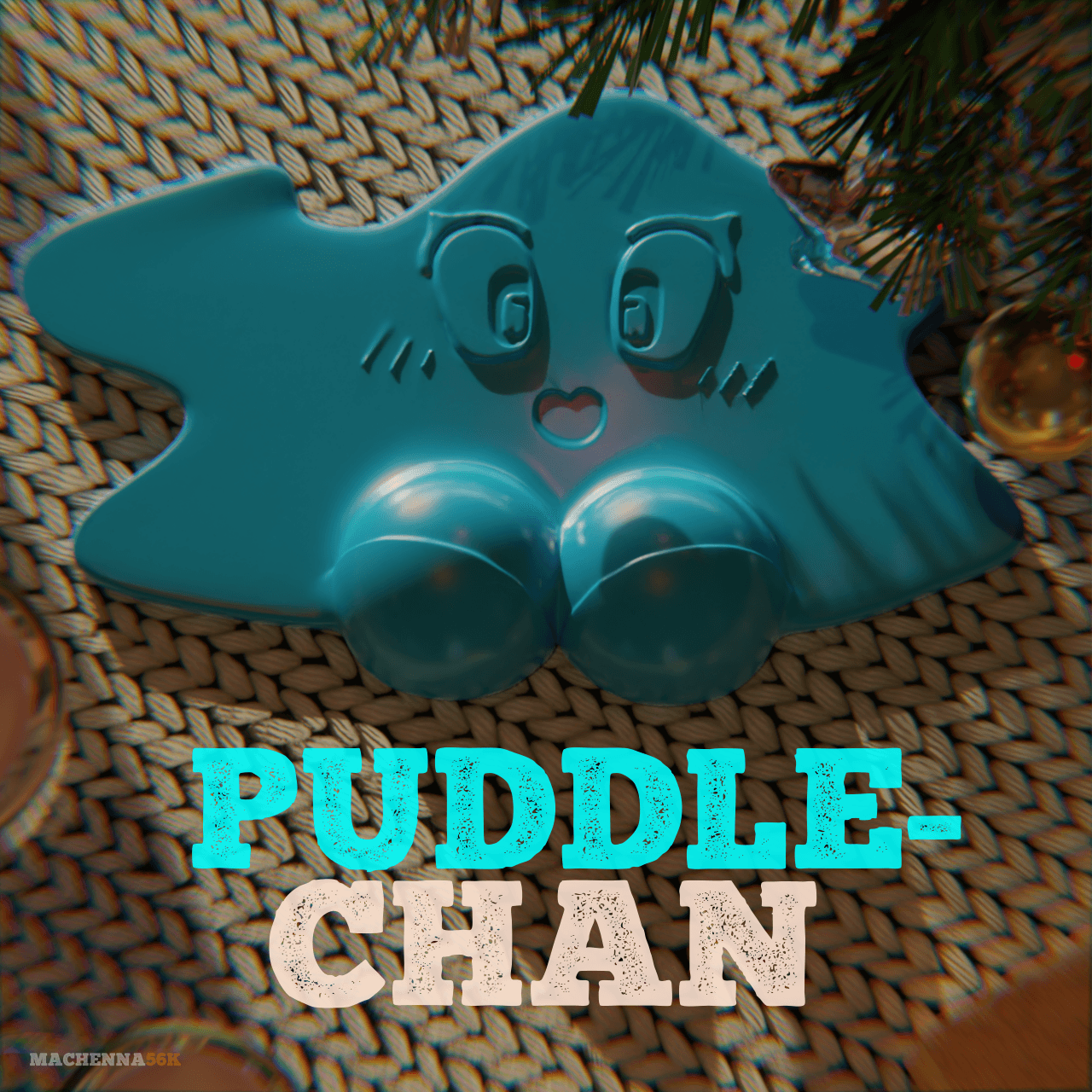 Puddle-Chan | Drawfee Fanart 3d model