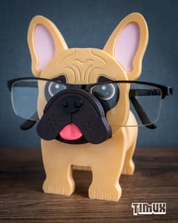 FRENCH BULLDOG GLASSES HOLDER V2 3d model