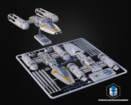 Y-Wing Vehicle Kit Card - 3D Print Files 3d model