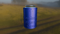 Dumber than he looks can holder 3d model