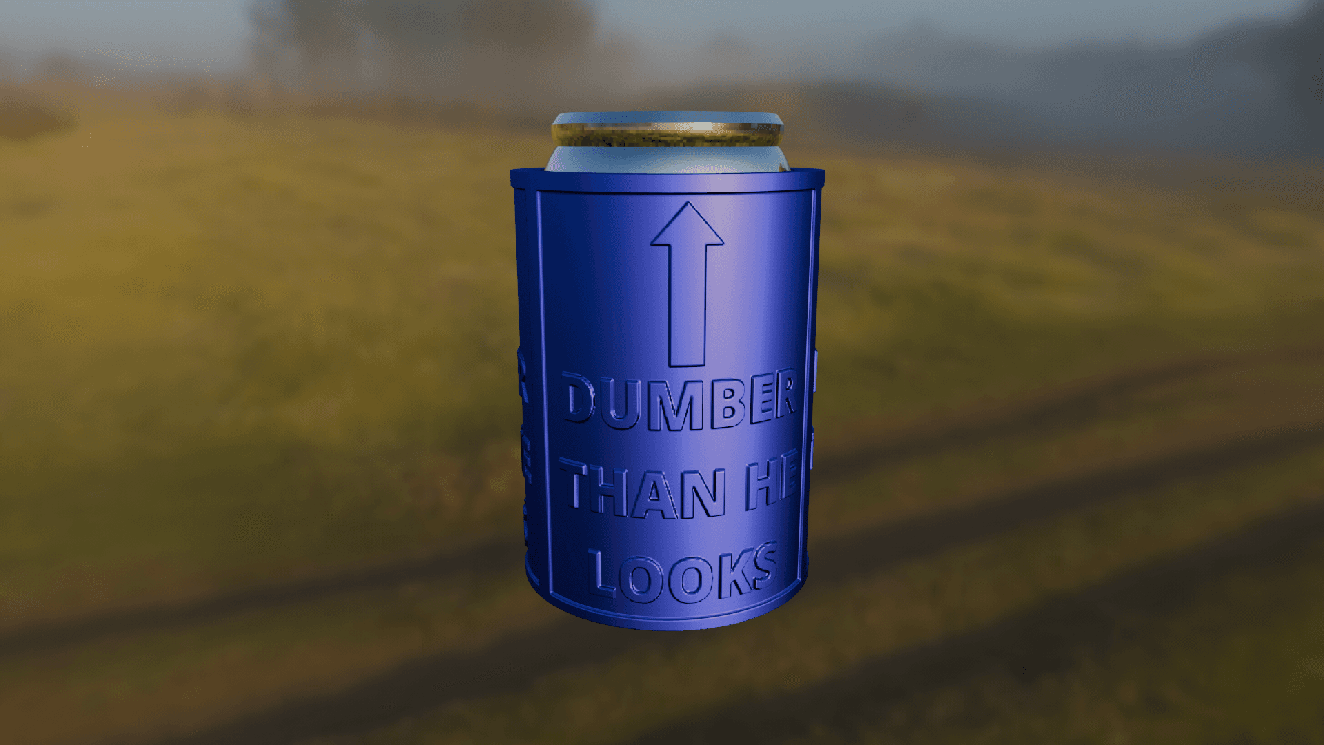 Dumber than he looks can holder 3d model
