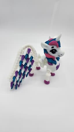 Cute Flexi Unicorn 3d model