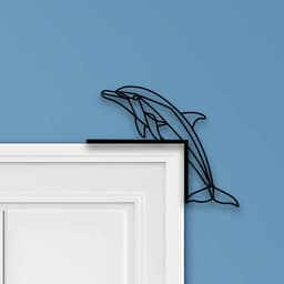 Dolphin Door Corner Decor 3d model
