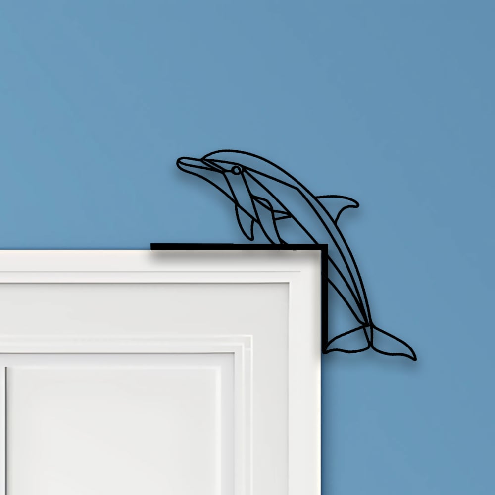 Dolphin Door Corner Decor 3d model