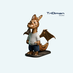 Cute Dragon - Baby Dragon 3d model