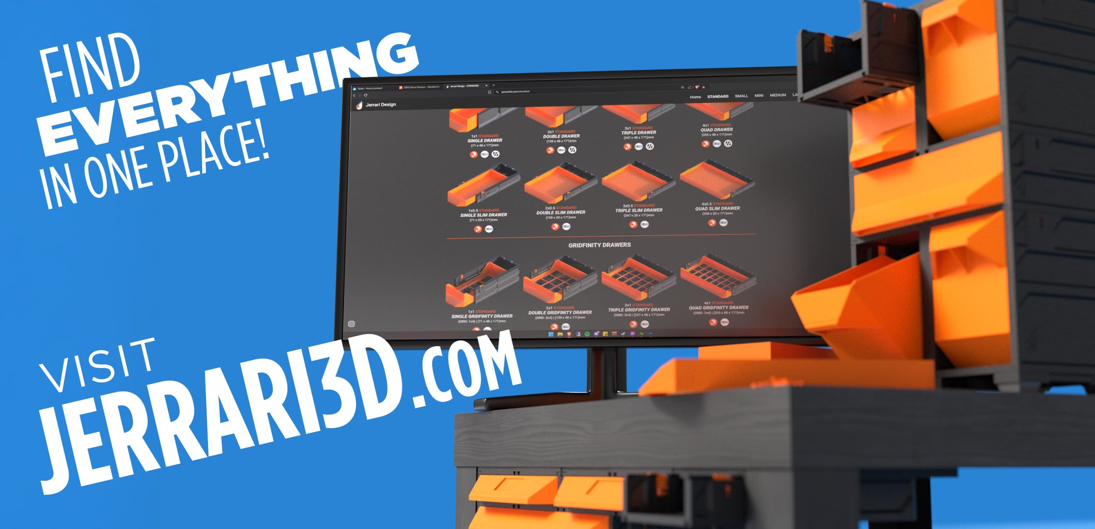 GEN2 240 Decor Drawers - All 3d model