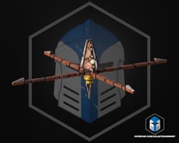 Flexi-Trident Class Assault Ship - 3D Print Files 3d model