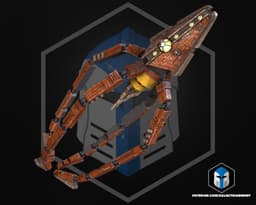 Flexi-Trident Class Assault Ship - 3D Print Files 3d model