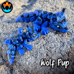 Tiny Wolf Pup 3d model