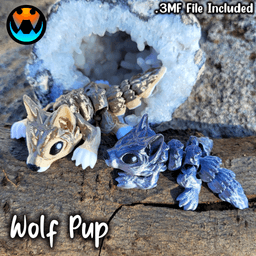 Tiny Wolf Pup 3d model