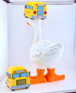 School Bus Hat Goose Gear for Porch Goose 3d model