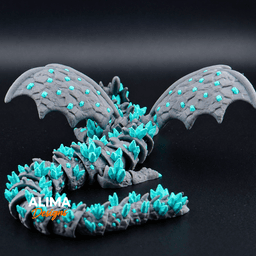 NEW XXL Crystal Dragon 3d model