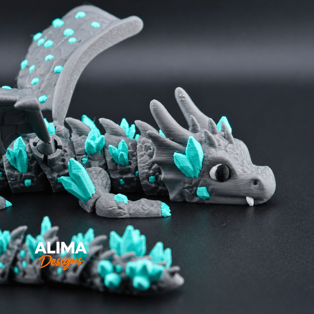 NEW XXL Crystal Dragon 3d model