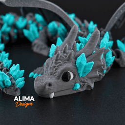 NEW XXL Crystal Dragon 3d model