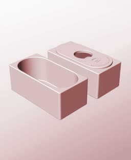CX68-60-P Modular Stacking pierced container for home decor 3d model