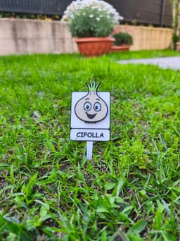 Etichette Orto con Facce Divertenti 3d model