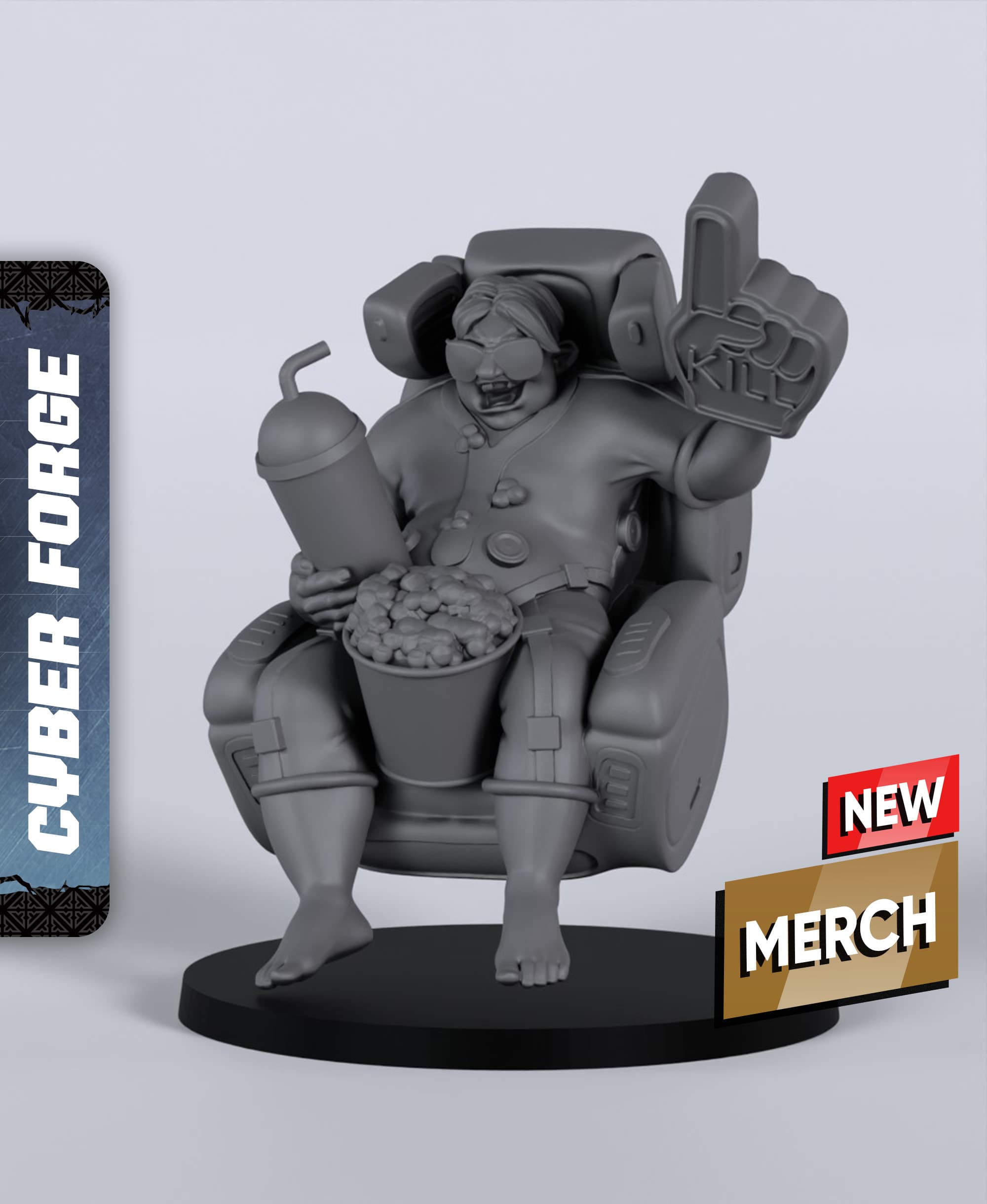 Mr. Expert - With Free Cyberpunk Warhammer - 40k Sci-Fi Gift Ideas for RPG and Wargamers 3d model