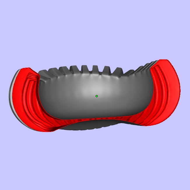 FLUTED RIBBED PLANTER 3d model