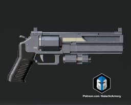 HD2 - Senator Revolver Pistol - 3D Print Files 3d model