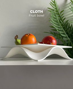 Cloth, fruit bowl. 3d model