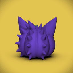 Gengar Pumpkin (+Bambu 3mf Files) 3d model