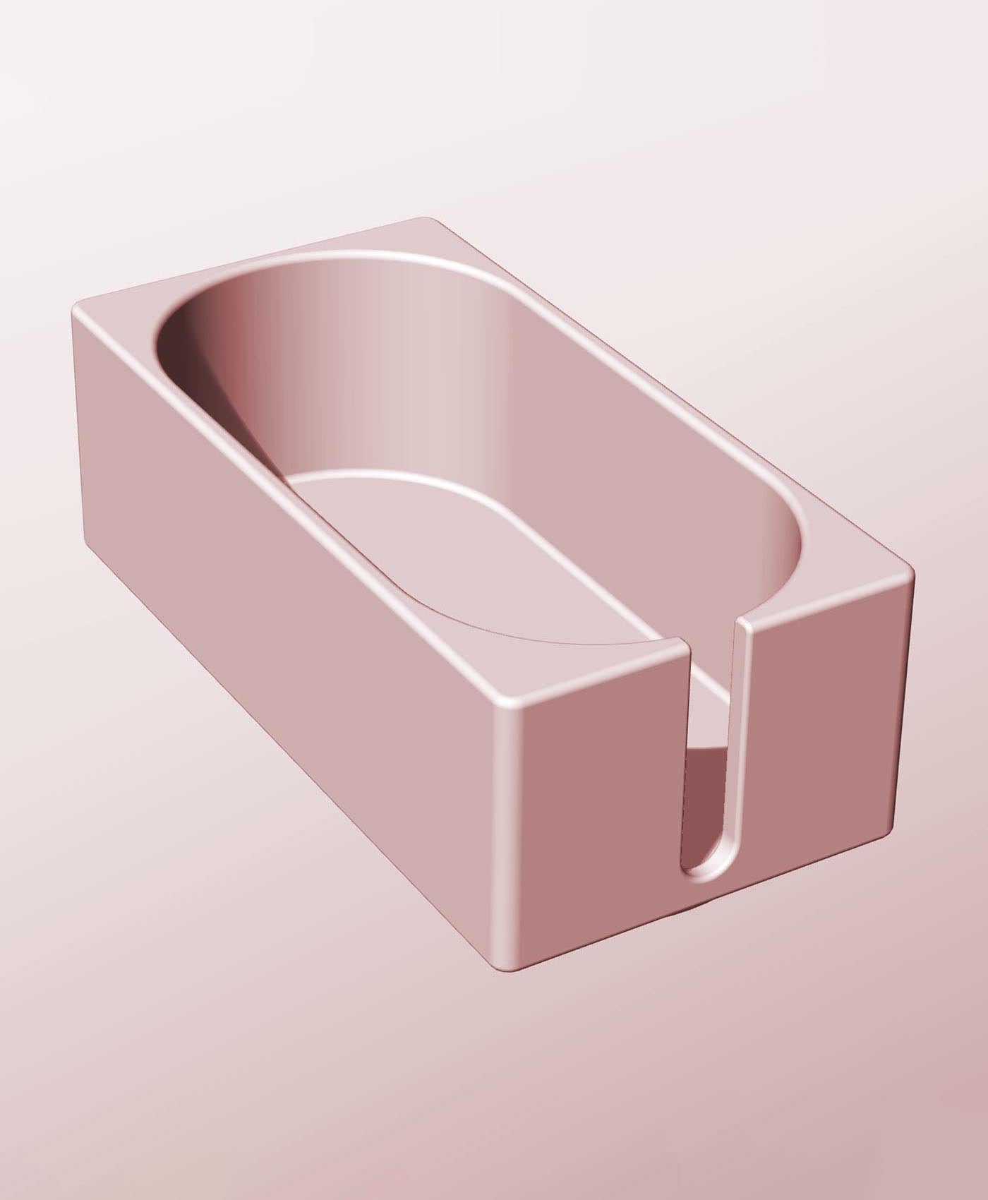 CX68-50-SS Modular slotted component container modern decor 3d model