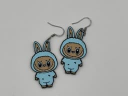 Labubu Earrings 3d model