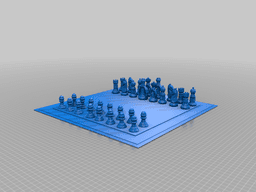 the probably more realistic checkerboard 3d model