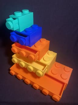 Brick Desktop Organization System 3d model